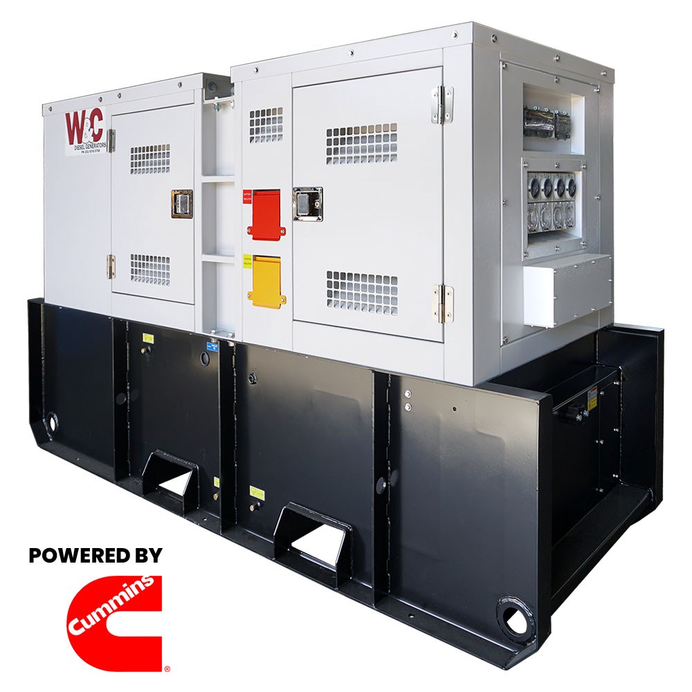 63kVA  Three Phase  Standby Diesel Generator with Cummins Engine with 400L Tank - Hire
