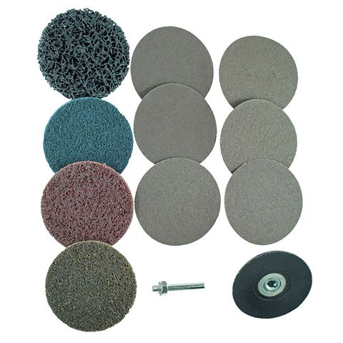 M7 3" SURFACE SANDING DISC KIT (12 PIECE) SLIDE BLISTERS PACK