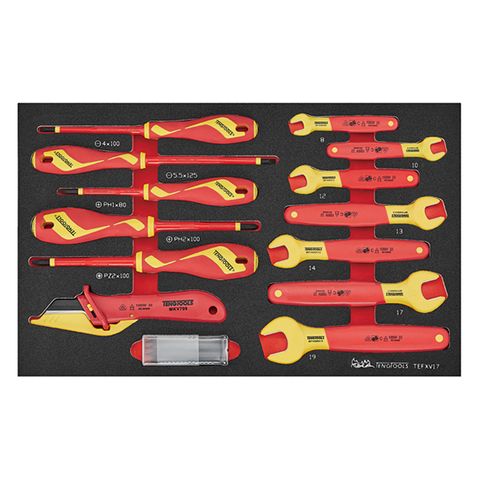 TENG 17 PIECE INSULATED SPANNER & SCREWDRIVER SET EVA3
